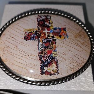 Colorful Cross Belt Buckle